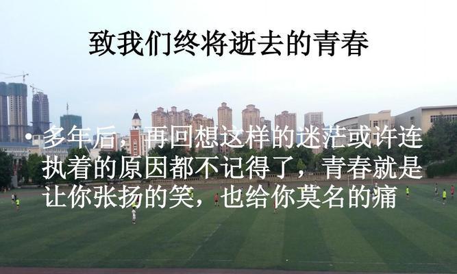寻找青春（在失落与迷茫中重拾自我）