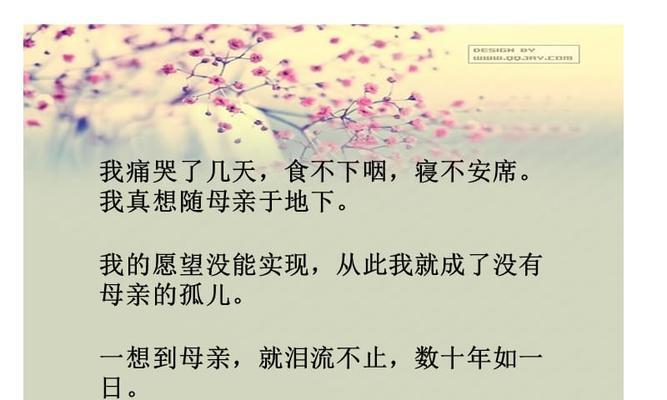 母亲的味道（怀念一个已逝去的人）